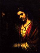 Rembrandt Peale Woman in a doorway oil
